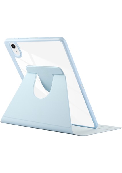 Deri Smart Kılıf iPad Pro Air 11 2024 Mavi (Yurt Dışından)