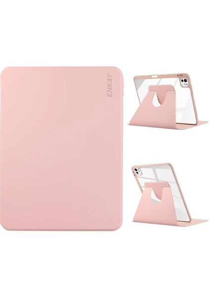 Deri Akıllı Kılıf iPad Pro 13 2024 Pembe (Yurt Dışından)