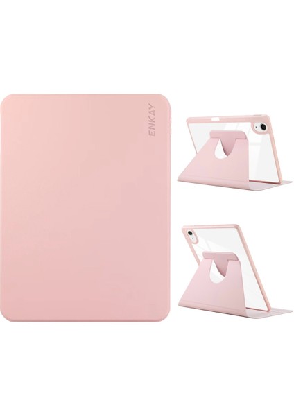 iPad Air 13 2024 Pembe Deri Akıllı Kılıf (Yurt Dışından)