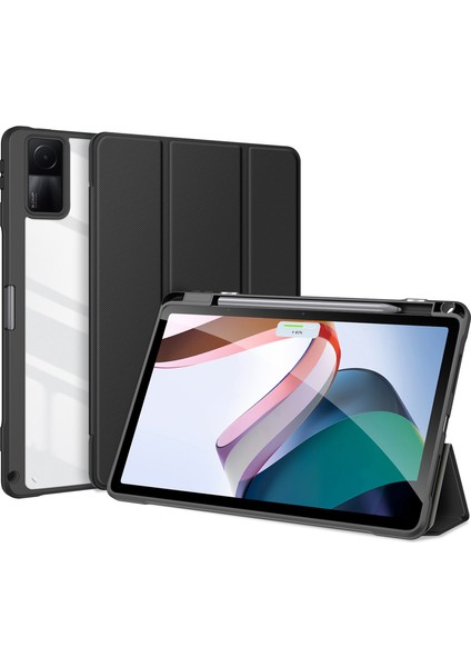 Xiaomi Redmi Pad Siyah Için Yatay Çevirme Tablet Kılıfı (Yurt Dışından)