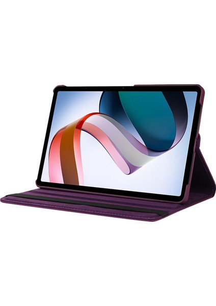 Xiaomi Redmi Pad 10.61 Koyu Mor Için 360 Derece Dönebilen Tablet Kılıfı (Yurt Dışından) modelleri