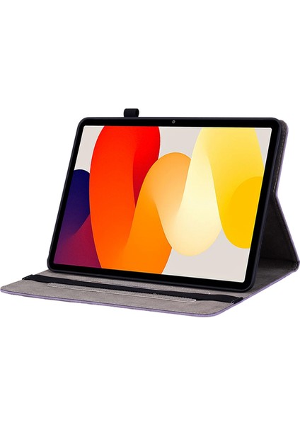 Xiaomi Redmi Pad Se 11 Inç Mor Için Deri Tablet Kılıfı (Yurt Dışından)