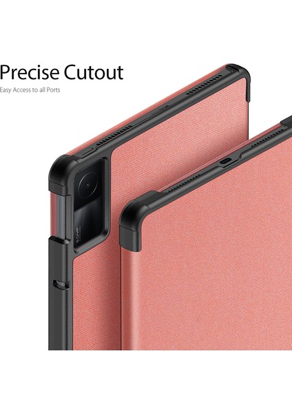 Xiaomi Redmi Pad 10.61 Pembe Için Domo'nun Pu Tablet Kılıfı (Yurt Dışından) fırsatları