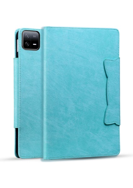 Xiaomi Pad 6 Gök Mavisi Için Kedi Tokalı Kılıf (Yurt Dışından)