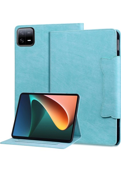 Xiaomi Pad 6 Gök Mavisi Için Kedi Tokalı Kılıf (Yurt Dışından) modelleri