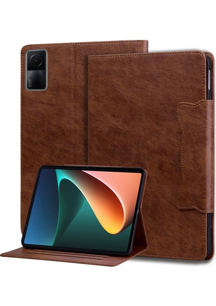 Xiaomi Redmi Pad Se Kahverengi Için Kedi Toka Kılıfı (Yurt Dışından) modelleri