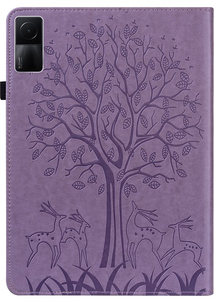 Ağaç ve Geyik Tablet Kılıfı Xiaomi Redmi Pad 10.61 2022 Mor (Yurt Dışından) fırsatları