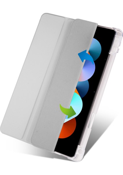 Xiaomi Redmi Pad 10.61 Gri Için 3 Katlı Tpu+Pu Tablet Kılıfı (Yurt Dışından) fiyatları
