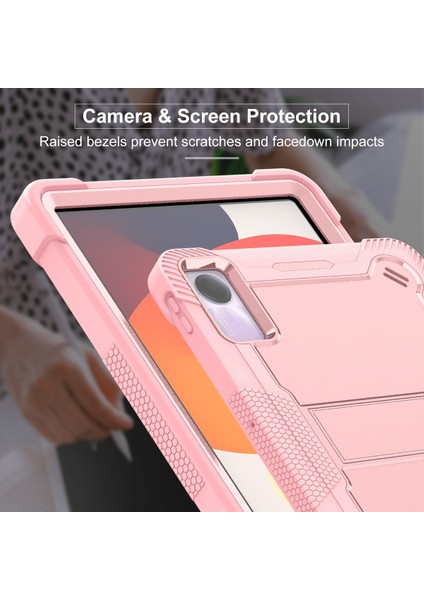 Xiaomi Redmi Pad Se Rose Gold Için Silikon Hibrit Pc Tablet Kılıfı (Yurt Dışından) modelleri