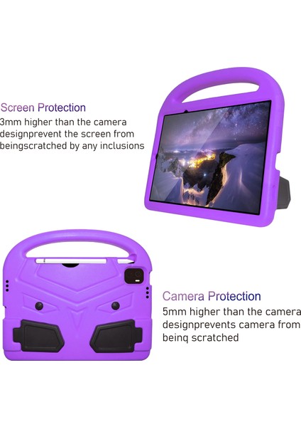 Serçe Tarzı Eva Malzeme Çocuk Darbeye Dayanıklı Muhafaza Shl Xiaomi Pad 5 / Pad 5 Pro Mor (Yurt Dışından) fiyatları