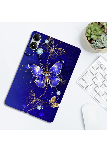 Xiaomi Poco Pad Mavi Kelebek Için Boyalı Tpu Tablet Kılıfı (Yurt Dışından) fırsatları