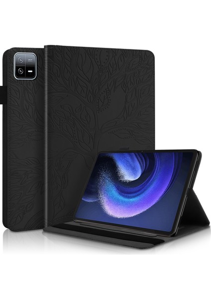 Hayat Ağacının Tablet Kılıfı Xiaomi Pad 6 / Pad 6 Pro Siyah (Yurt Dışından)