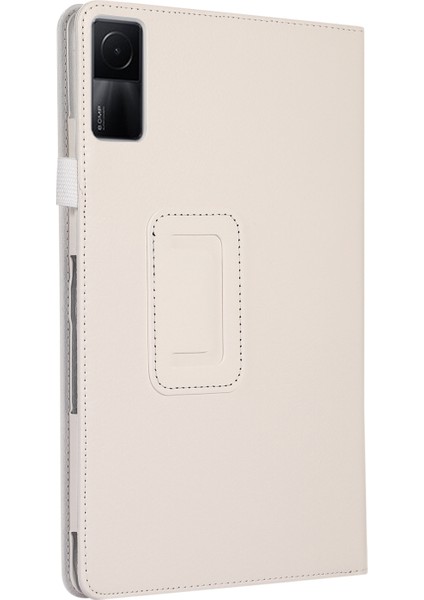 Xiaomi Redmi Pad 10.61 Beyaz Için Litchi Texture Tablet Kılıfı (Yurt Dışından)