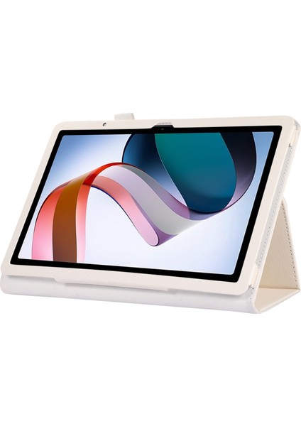 Xiaomi Redmi Pad 10.61 Beyaz Için Litchi Texture Tablet Kılıfı (Yurt Dışından) modelleri
