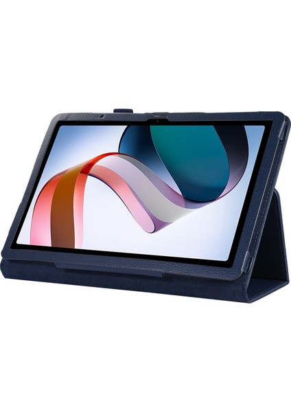 Xiaomi Redmi Pad 10.61 Koyu Mavi Için Litchi Texture Tablet Kılıfı (Yurt Dışından) modelleri
