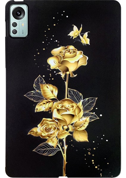 Xiaomi Pad 5 Pro 12.4 Altın Gül Için Boyalı Tpu Tablet Kılıfı (Yurt Dışından)