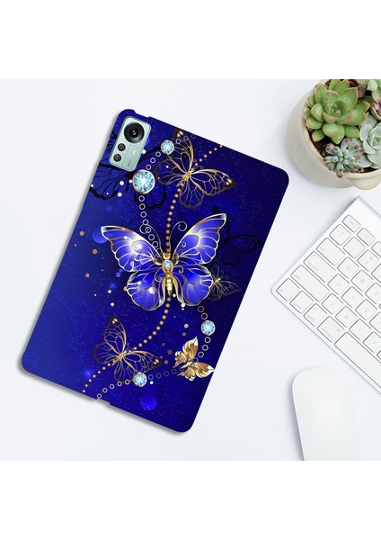 Xiaomi Pad 5 Pro 12.4 Mavi Kelebek Için Boyalı Tpu Tablet Kılıfı (Yurt Dışından) fırsatları