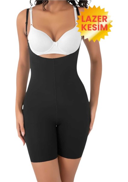 Kadın Lazer Kesimtoparlayıcı Tam Boy Askılı Korse 2'li Set