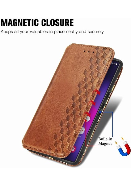 Samsung Galaxy S24 Ultra Cüzdan Fonksiyonu Için Kılıf Kapak Çevirin Deri Kılıf (Yurt Dışından) modelleri