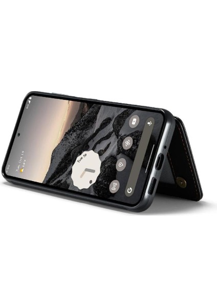 Google Piksel 9 Pro Xl Için Flip Case Pu Deri Ince Darbeye Vaka Kartı (Yurt Dışından)