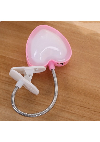 Klip LED Kitap Işık Lambaları Okuma Kitabı Masa Lambası Pembe (Yurt Dışından)