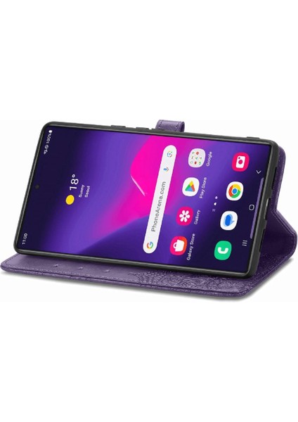 Samsung Galaxy S24 Ultra Kapak Kapak Için Kılıf Zarif Desen Deri (Yurt Dışından) fiyatları