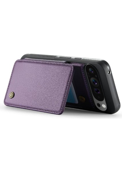 Google Piksel 9 Pro Xl Için Flip Case Pu Deri Ince Darbeye Vaka Kartı (Yurt Dışından)