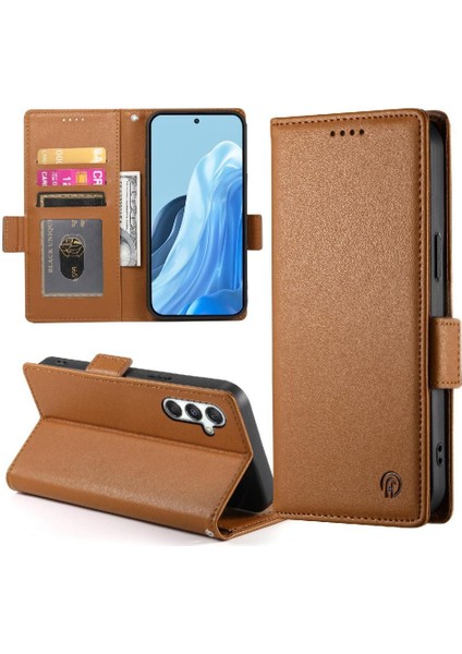 Samsung Galaxy M35 Günlük Kullanım Için Flip Case Cüzdan Iş Çevir Kart Yuvaları (Yurt Dışından)