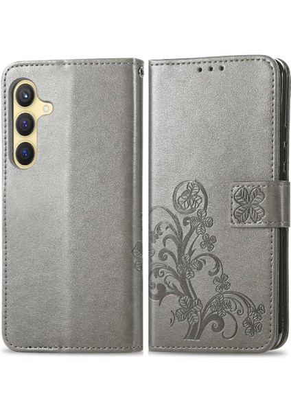 Samsung Galaxy S24 Artı Kısa Kayış Flip Kapak Dört Yapraklı Yonca (Yurt Dışından) fiyatları