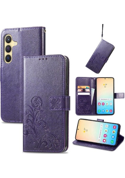 Samsung Galaxy S24 Artı Kısa Kayış Flip Kapak Dört Yapraklı Yonca (Yurt Dışından) fırsatları