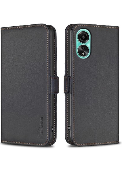 Oppo A78 4g Için Flip Case Pu Deri Cüzdan Darbeye Tpu Iç Kabuk (Yurt Dışından)