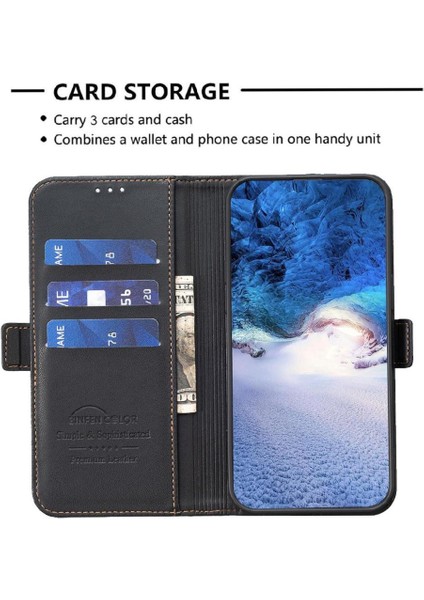 Oppo A96 4g Kart Yuvaları Için Flip Case Tutucu Manyetik Kickstand Darbeye (Yurt Dışından)