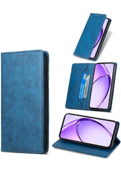 Oppo A3 Pro Tpu Kickstand Darbeye Kart Yuvası Iş Için Flip Case (Yurt Dışından)