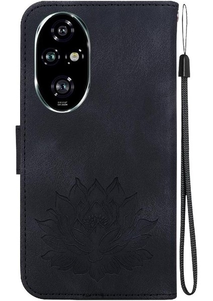 Onur 200 Pro Cüzdan Kickstand Manyetik Kabartma Lotus Için Flip Case (Yurt Dışından)