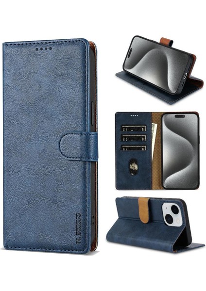 IPhone 15 Için Flip Case Artı Anti Kayma Çift Katmanlı Koruma Manyetik (Yurt Dışından)