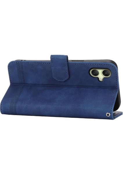 Samsung Galaxy A06 Kart Yuvaları Bileklik Manyetik Kapatma Için Flip Case (Yurt Dışından)