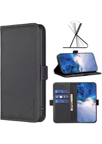 Xiaomi Poco M3 Pro Darbeye Tpu Iç Kabuk Kickstand Pu Için Flip Case (Yurt Dışından)