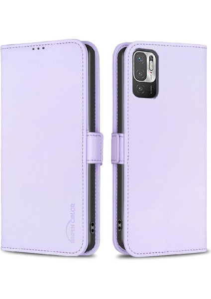 Xiaomi Poco M3 Pro Darbeye Tpu Iç Kabuk Kickstand Pu Için Flip Case (Yurt Dışından)