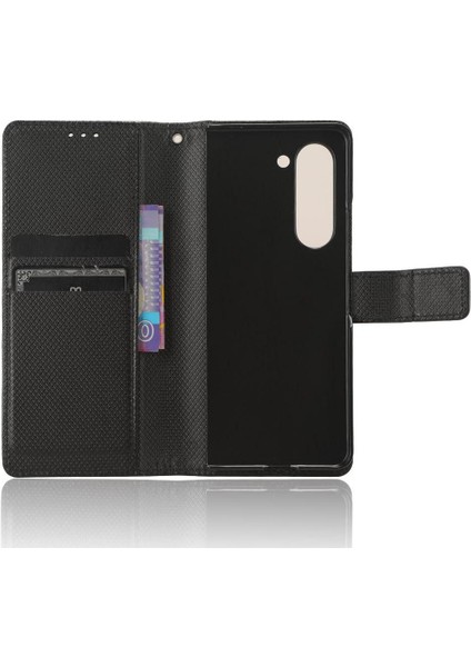 Samsung Galaxy Z Için Kılıf Fold 6 Kickstand Kapak Manyetik Cüzdan Kart (Yurt Dışından)