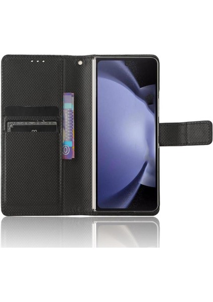 Samsung Galaxy Z Için Kılıf Fold 6 Kickstand Kapak Manyetik Cüzdan Kart (Yurt Dışından)