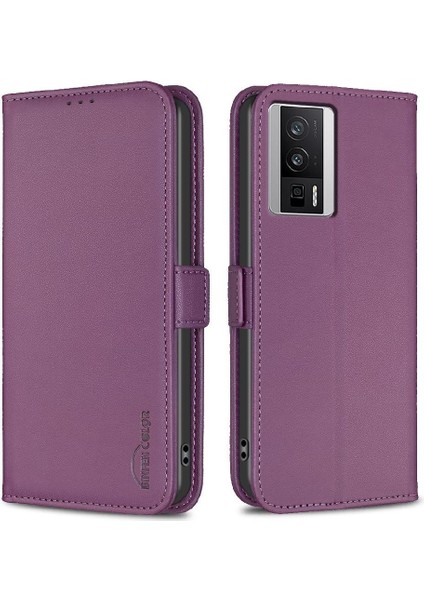 Xiaomi Poco F5 Pro Için Flip Case Darbeye Tpu Iç Kabuk Kickstand Pu (Yurt Dışından)