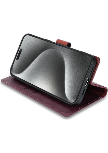IPhone 15 Için Flip Case Yan Cep Anti Kayma Kart Yuvaları Manyetik Kapatma (Yurt Dışından) fiyatları