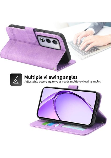 Oppo A3 Pro Premium Manyetik Kapatma Kart Yuvaları Nakit Cep Için Flip Case (Yurt Dışından)