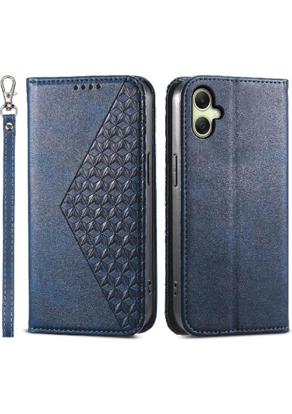 Samsung Galaxy A06 El Kayışı Standı Günlük Kullanım Eşkenar Dörtgen Şekli Için Flip Case (Yurt Dışından)