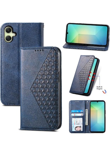 Samsung Galaxy A06 El Kayışı Standı Günlük Kullanım Eşkenar Dörtgen Şekli Için Flip Case (Yurt Dışından)