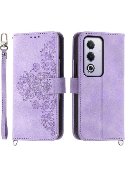Oppo A3 Pro Darbeye Çoklu Kredi Kartı Yuvaları Için Flip Case Kabartmalı (Yurt Dışından)