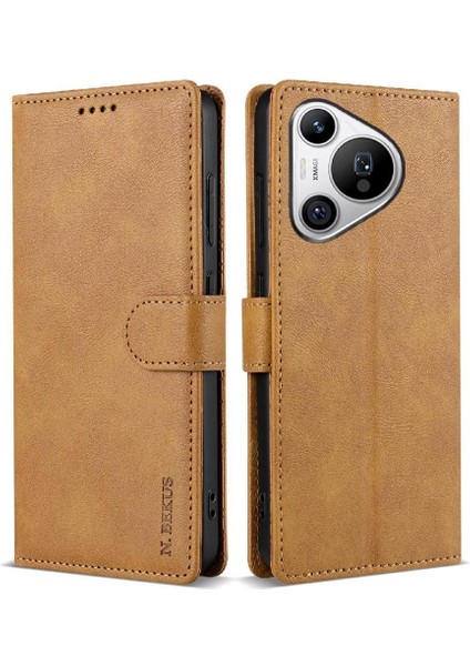 Huawei Pura 70 Pro Için Flip Case Artı Yan Cep Anti Kayma Çift Katmanlı (Yurt Dışından)