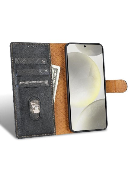 Samsung Galaxy S23 Manyetik Kapatma Için Flip Case Yan Cep Kart Yuvaları (Yurt Dışından) modelleri