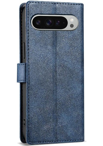Google Piksel 9 Pro Xl Manyetik Kapatma Anti Kayma Kart Yuvaları Için Flip Case (Yurt Dışından)