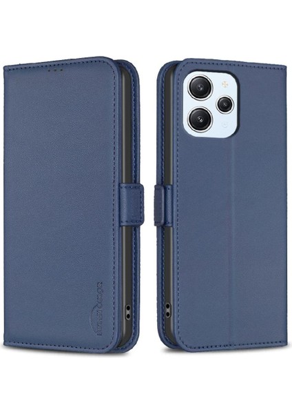 Xiaomi Redmi Için Flip Case 12 4g Manyetik Kart Yuvaları Tutucu Kickstand Tpu (Yurt Dışından)
